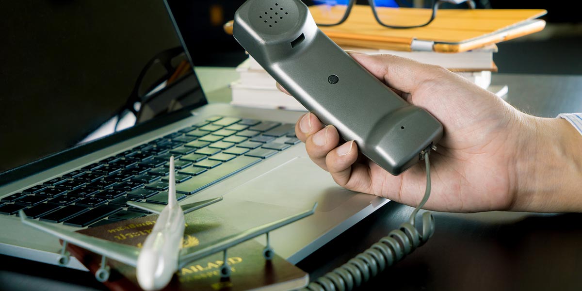 Travel planning by phone and laptop