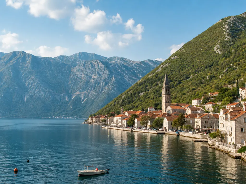 The Bay of Kotor in Montenegro